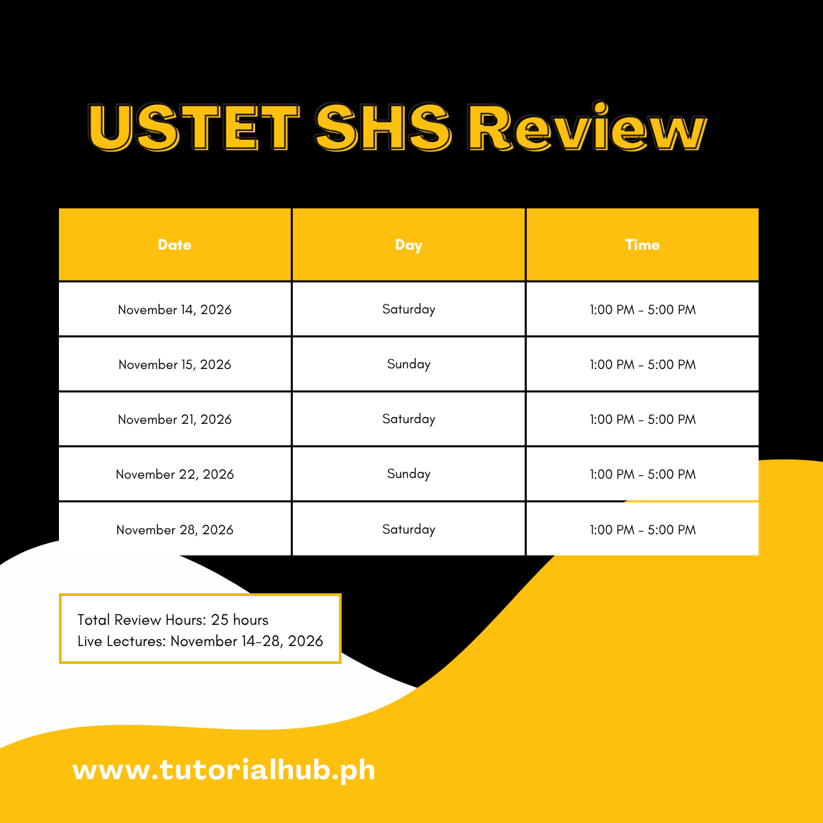 CET Schedules (18)